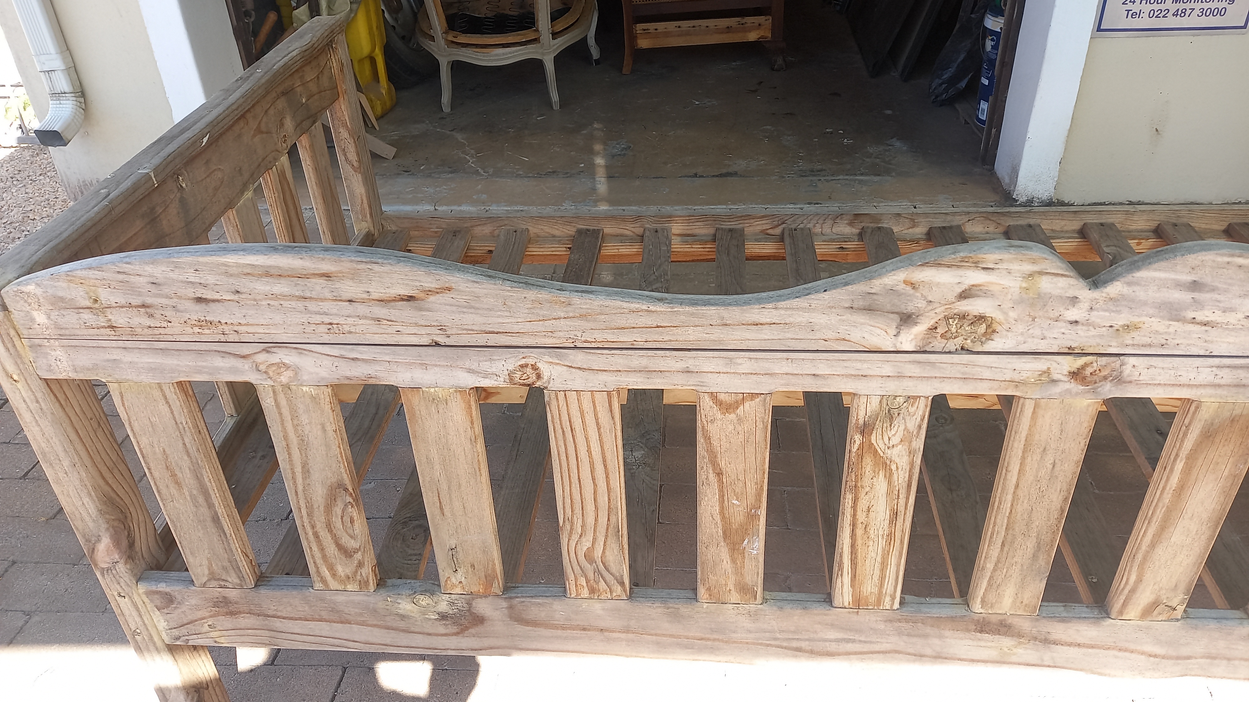 Footboard natural weathering